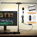 Double-Head LED Desk Lamp – Wide, Adjustable Lighting with 10 Brightness Levels - Samanta Factory