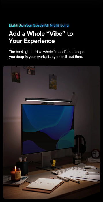Baseus Screen Light Desk Lamp Computer Light Screen Hanging Light New Table Lamp LCD Monitor Laptop Light USB Study Read Lamp - Samanta Factory