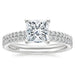 Square Cut Zircon Bridal Ring Set – 925 Sterling Silver Wedding Rings for Women SF