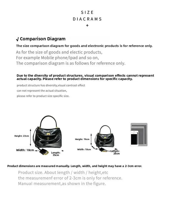 Urban Crossbody Bag - Lock Buckle Minimalist Design SF