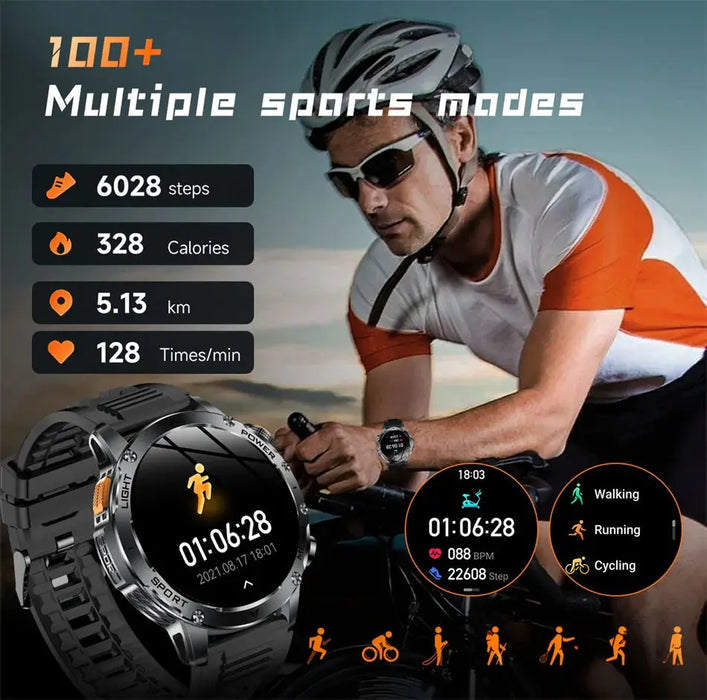 Smart Watch – AMOLED Display with AI Health Tracking SF