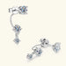Moissanite Stud Earrings – D-Color VVS1 2-in-1 Sterling Silver SF