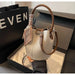 PU Leather Knitted Bucket Bag – Soft Casual Messenger Handbag for Women - Samanta Factory