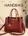 Women’s Tote Bag – Soft Microfiber Leather Casual Handbag with Zipper Closure - Samanta Factory