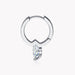 Moissanite Hoop Earrings – 1.0CT VVS1 D-E Color Sterling Silver SF