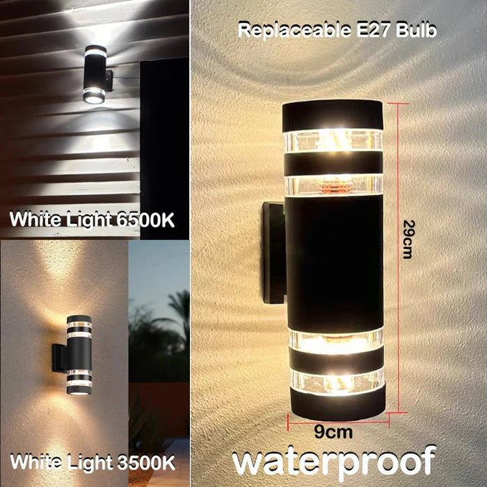 Outdoor LED Wall Light E27 Up Down – Waterproof IP65 Exterior Wall Sconce Lamp SF