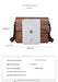 Men’s Business Satchel Bag – Slim PU Leather Shoulder Bag SF