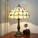 Tiffany Style Table Lamp – Handcrafted Stained Glass with Vintage Metal Base - Samanta Factory