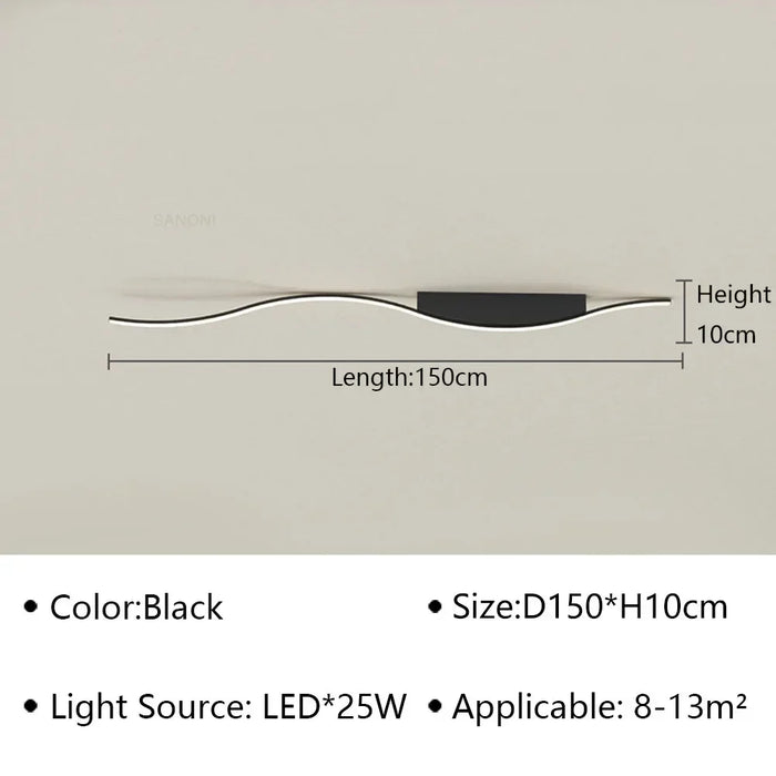 LED Ceiling Light – Simple Line Design for Modern Kitchens, Bedrooms, and Dining Areas - Samanta Factory