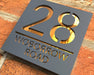 3D Floating House Sign – Custom Acrylic Address Plate SF