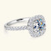 Brilliant GRA-Certified Moissanite Ring for Women with Hypoallergenic 925 Silver SF