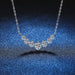 Moissanite Pendant Necklace – D-Color 1.7ct Oval Sparkle SF