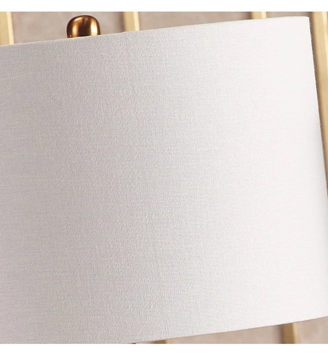 Nordic Ceramic Table Lamp – Elegant Fabric Shade Light for Bedroom & Living Room - Samanta Factory