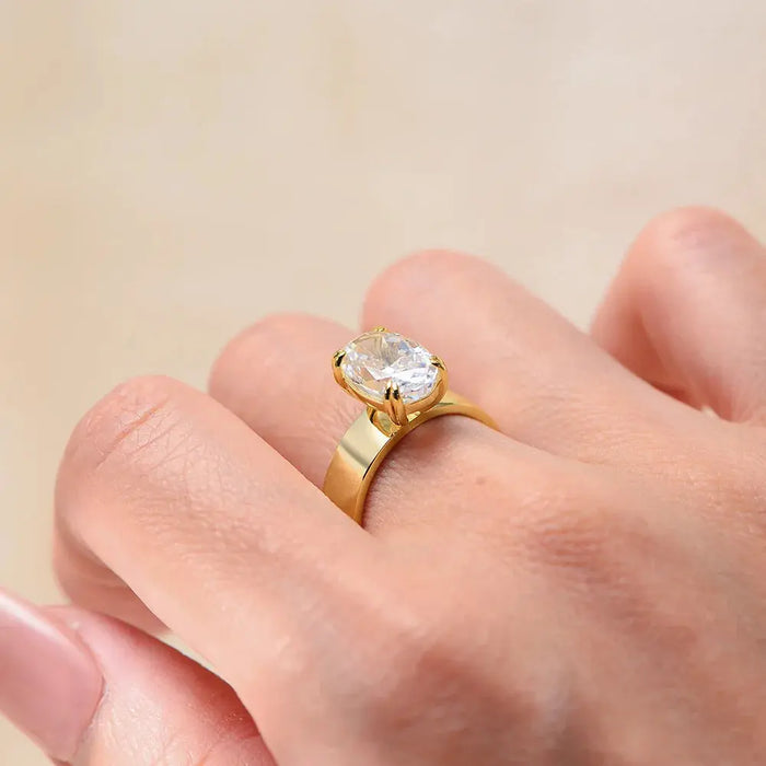 Moissanite Wedding Band Ring – 4.5CT D-Color 925 Sterling Silver SF