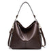 Luxury Faux Leather Hobo Handbag – Large Designer Women’s Tote Shoulder & Crossbody Bag SF