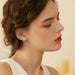 Premium 925 Sterling Silver Round Cut Earrings for Timeless Brilliance SF