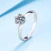 Moissanite Engagement Ring – D-Color VVS1 Sterling Silver SF