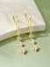 Moissanite Drop Earrings – D-Color Round Cut 925 Sterling Silver SF