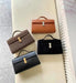 Women’s Leather Baguette Handbag – Minimalist Day Clutch SF