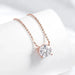 Moissanite Solitaire Necklace – Certified VVS1 Round Stone SF