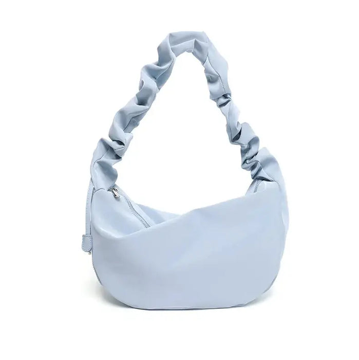 PU Leather Shoulder Bag – Versatile Solid-Color Satchel SF