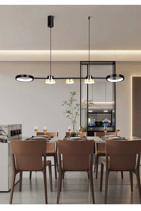 Modern Ring Pendant Light – 48W LED Chandelier with Soft Eye-Care Illumination - Samanta Factory
