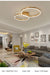 Modern LED Chandelier – Dimmable Semi-Flush Mount with Remote Control - Samanta Factory