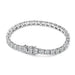 Premium 925 Sterling Silver Round-Cut Moissanite Bracelet for Women SF