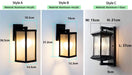 Vintage Outdoor LED Wall Light IP65 – Waterproof Aluminum Garden Porch Sconce SF