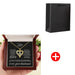 Double Layer Heart Necklace – Romantic Gift with Wooden Box SF