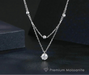 925 Sterling Silver Round Cut Moissanite Pendant SF