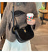 Cow Leather Shoulder Bag – Soft Half Moon Shape SF