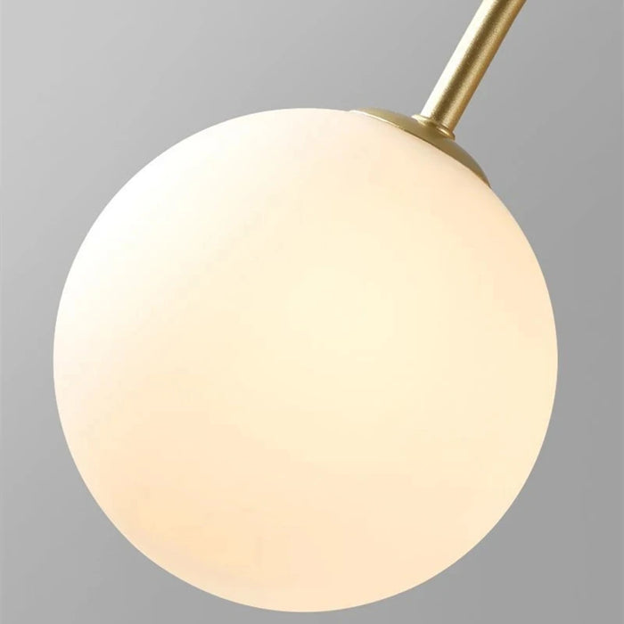 Modern LED Chandelier – Frosted Glass Pendant Light for Elegant Interiors - Samanta Factory