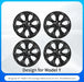 4PCS Design for TESLA Model Y 2020-2024 Vehicle Full Coverage Storm Wheel Cover Cap 19 Inches Wheel Hubcap Automobile Accessorie - Samanta Factory