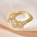 Ehhai Certified D Color VVS1 Lab Created Imitation Diamond Moissanite Ring for Women Engagement Rings Wedding Fine Jewelry Gifts SF