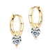 Moissanite Hoop Earrings – 1.0CT VVS1 D-E Color Sterling Silver SF