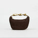 Women's Half Moon Straw Bag – Woven Bucket Crossbody Shoulder Bag for Summer Beach SF