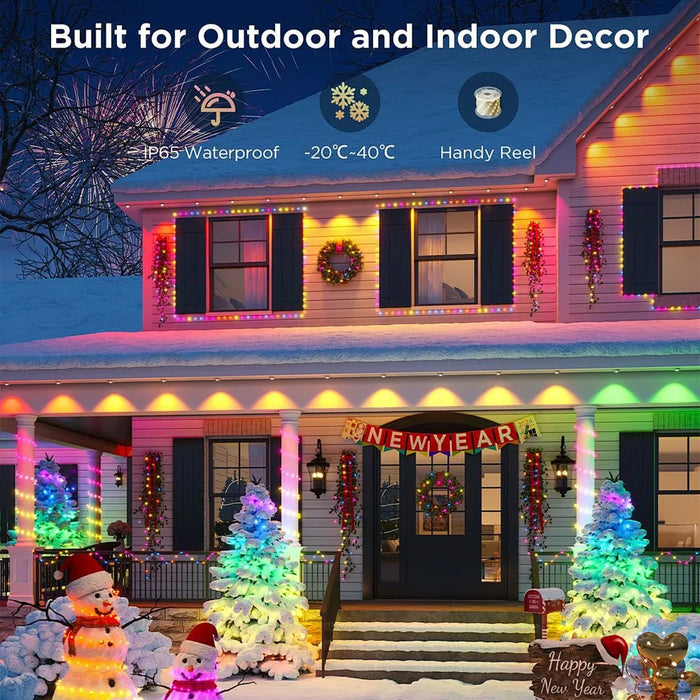 Outdoor LED String Lights – Multi-Color App & Remote Control - Samanta Factory