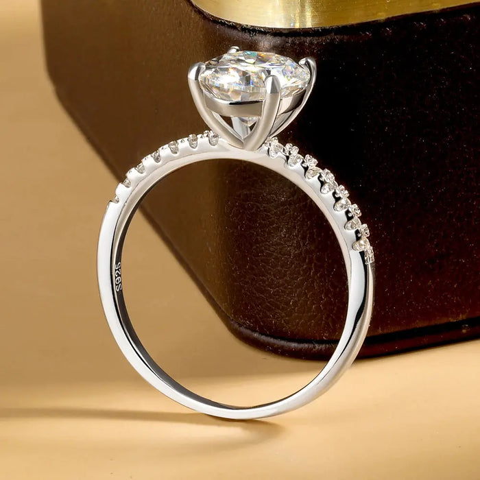 Elegant 1–4CT Moissanite Bridal ring  with 18K Gold Plating for Women SF
