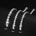 Premium 925 Sterling Silver Round-Cut Moissanite Bracelet for Women SF