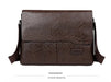 Men’s Business Satchel Bag – Slim PU Leather Shoulder Bag SF