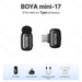 BOYA Mini Wireless Microphone – 2.4GHz Lavalier Mic with Charging Case for iPhone & Android - Samanta Factory