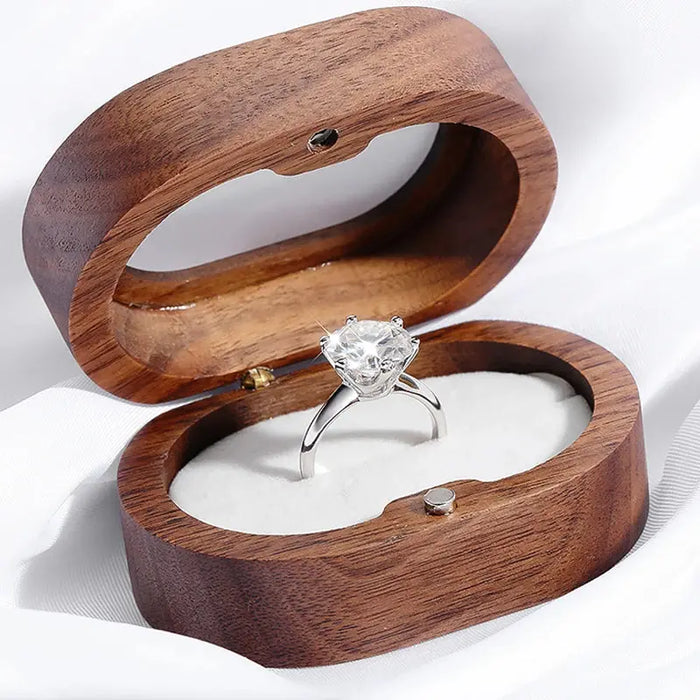 Moissanite Engagement Ring – VVS1 Round Brilliant 925 Silver SF