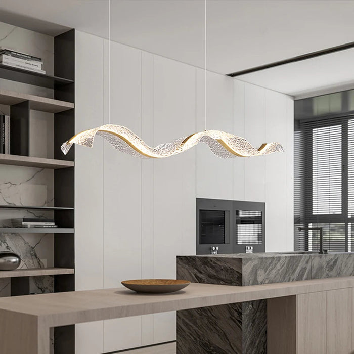 Modern LED Pendant Light – Smart Dimmable with Remote Control SF