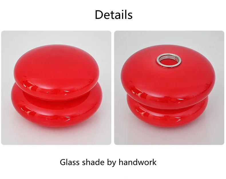 Modern Stained Glass Table Lamp – Touch Control LED Bedside Lighting - Samanta Factory