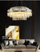 Modern Luxury LED Crystal Chandelier – Dimmable Remote-Controlled Ceiling Light - Samanta Factory