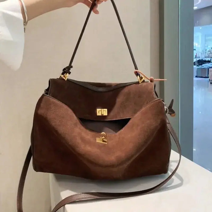 Urban Crossbody Bag - Lock Buckle Minimalist Design SF