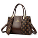 Luxury Fashion Print Handbag – Large Capacity Soft Leather Shoulder & Crossbody Bag for Women - Samanta Factory