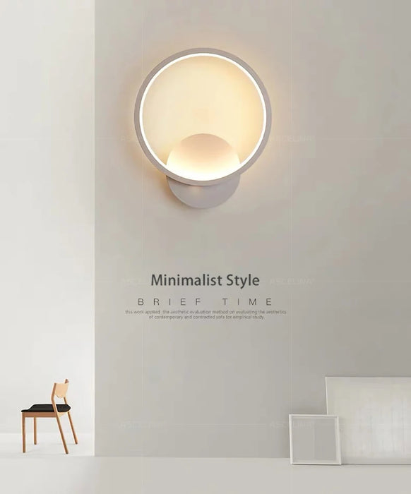 LED Wall Light – 3-Color Dimmable Lighting with Modern Minimalist Design - Samanta Factory