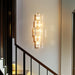 Crystal Wall Sconce – Luxurious 3- or 5-Tier LED Lighting with Gold Finish - Samanta Factory